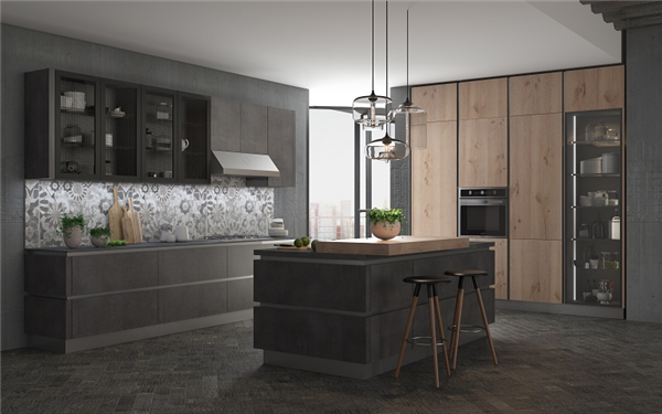 Euro Style Classic Series Cabinet Rustic Oak GoldenHome Cabinetry Frameless Reinvented